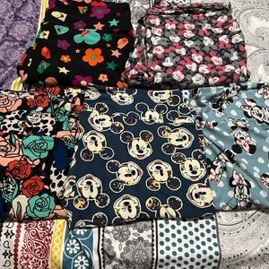 Lot of 5 pairs LulaRoe TC Disney leggings